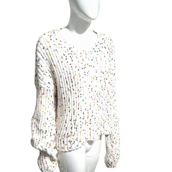 Altar'd State Women's size Medium Grungecore Confetti Chenille Festival Sweater - Picture 1 of 10